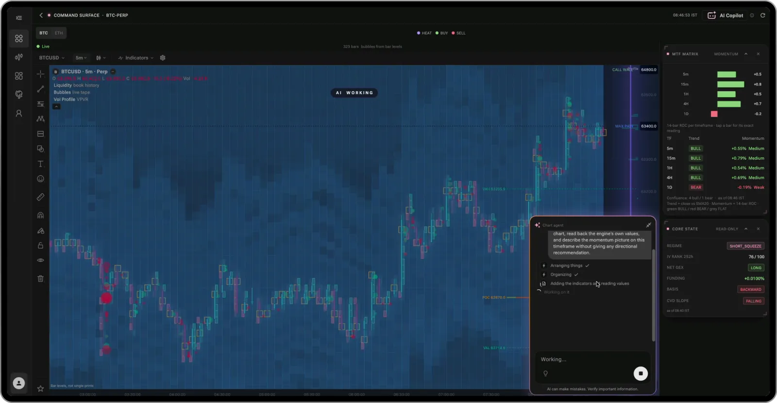 Command Surface on desktop
