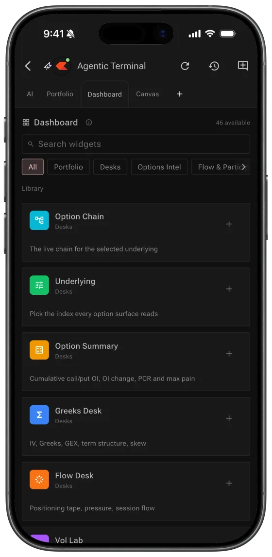 Agentic Terminal on the FlashTerminal phone app