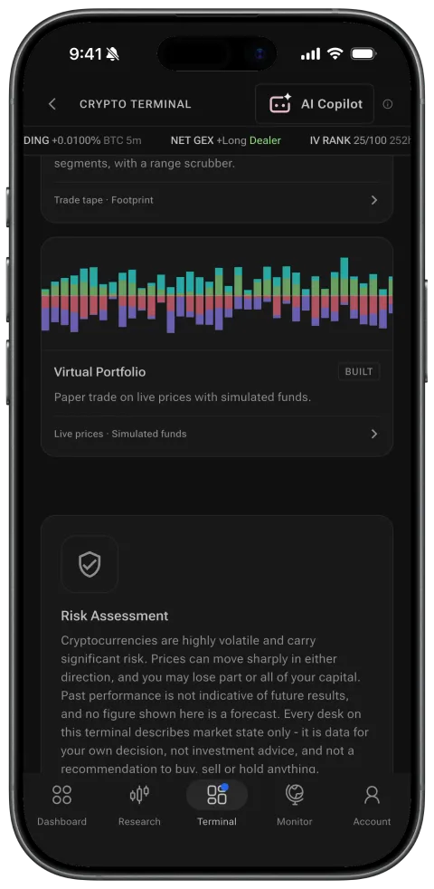 Risk assessment on phone
