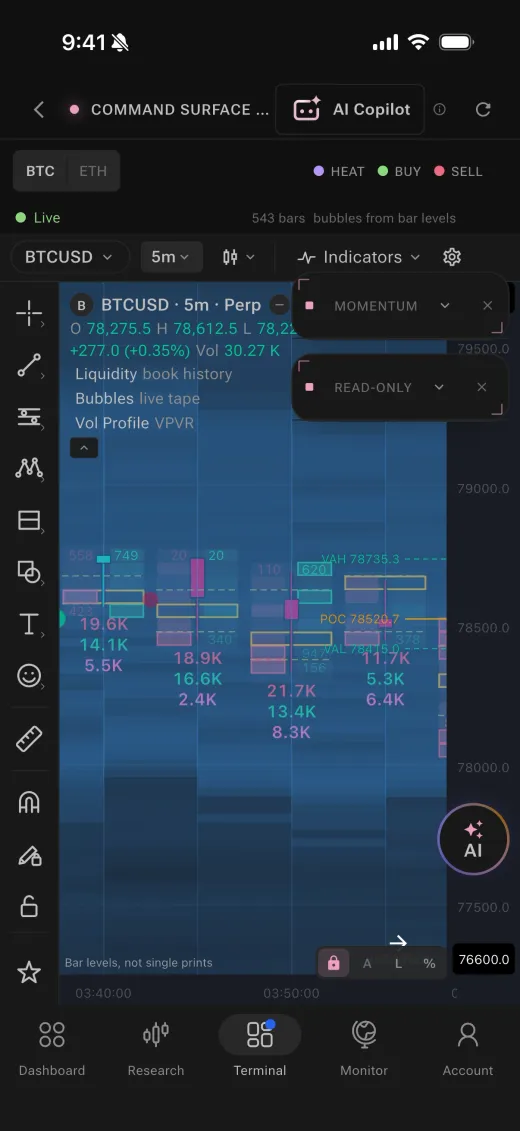 Command Surface on phone